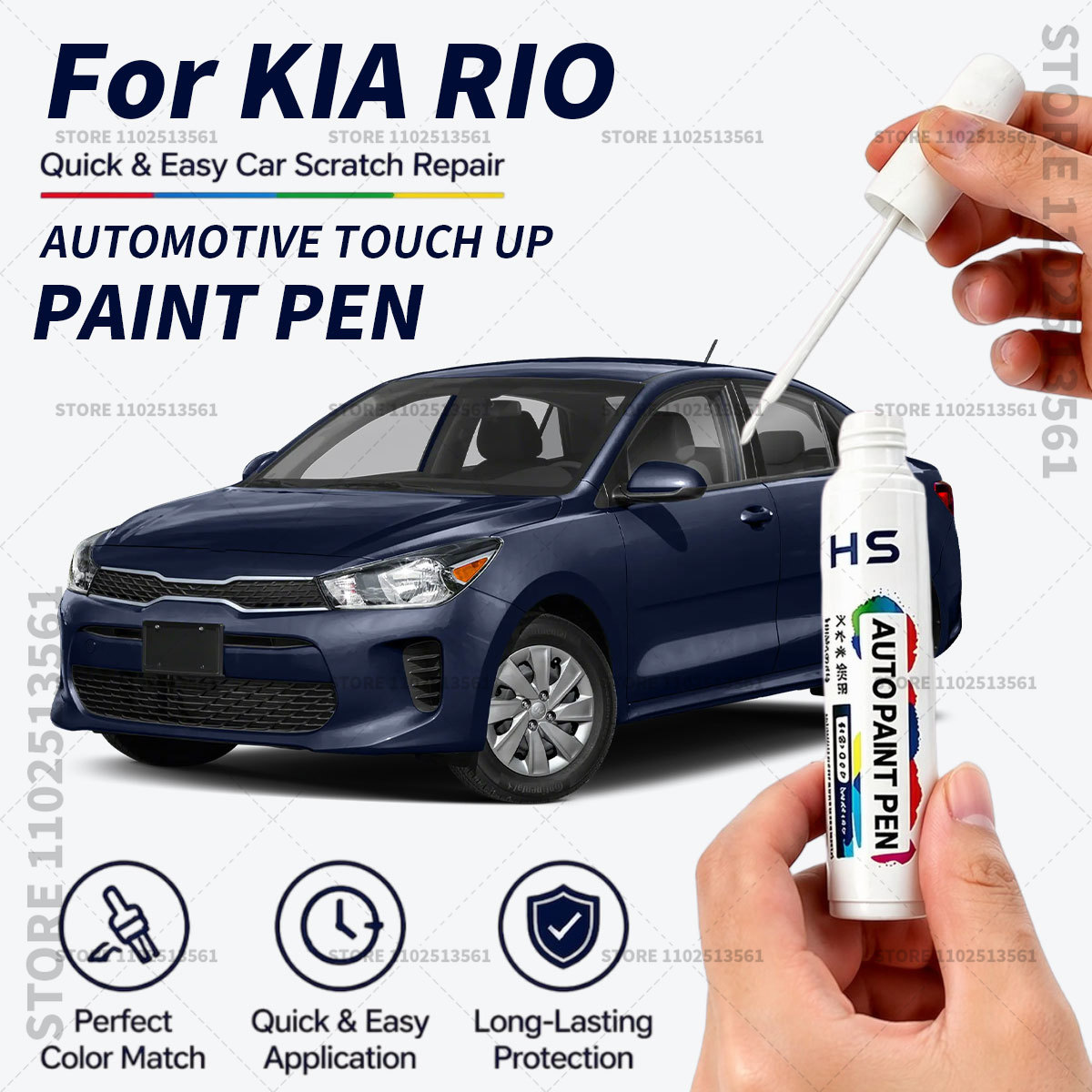 Yellow Food Snacks - For KIA RIO Touch Up Paint