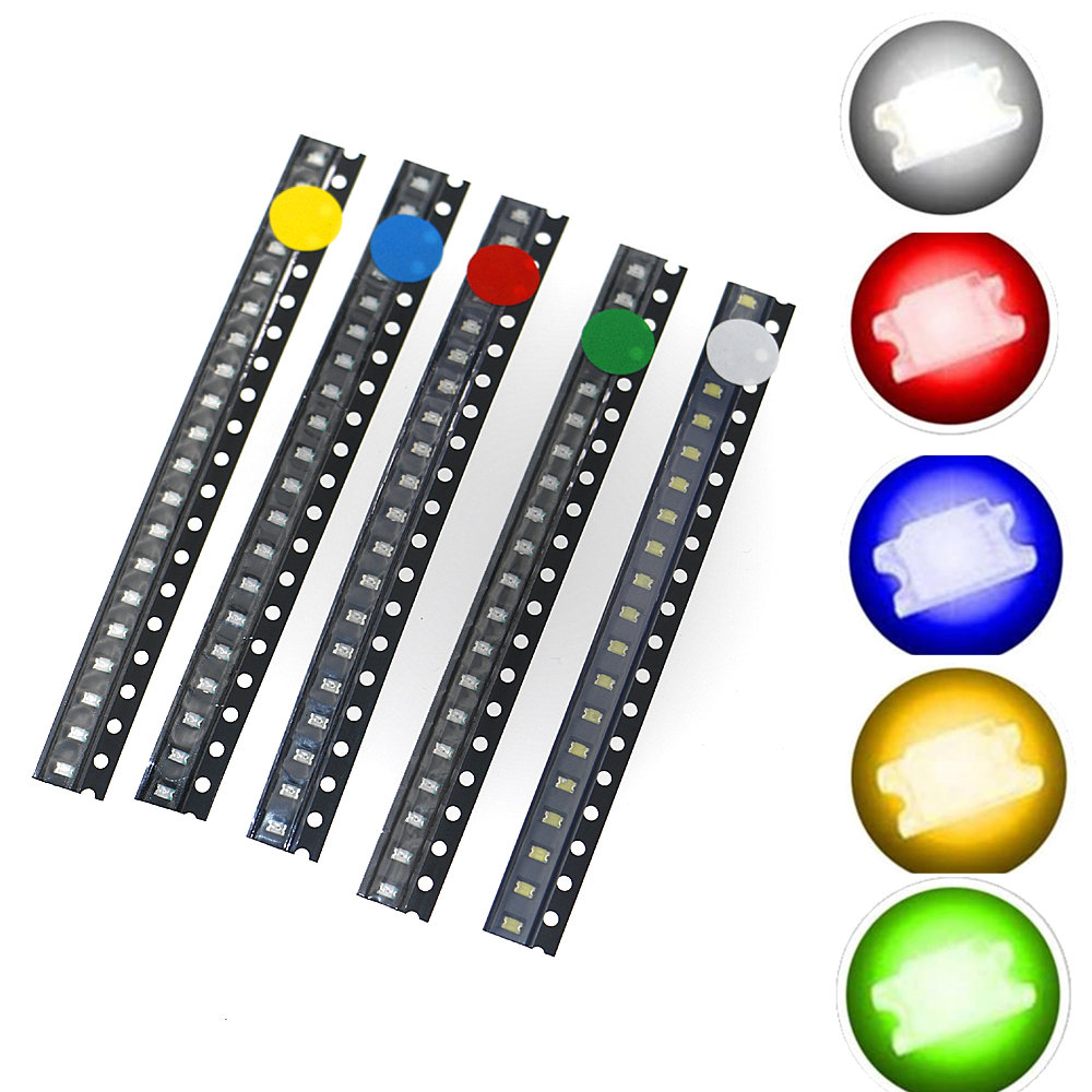 Yellow Food Snacks - 100pcs 0805 (2012) SMD LED Emitting