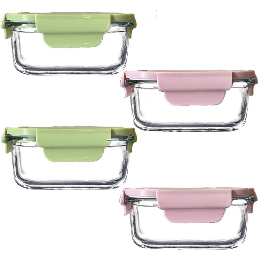 Food Snacks Images - Square Glass Food Storage Containers 2
