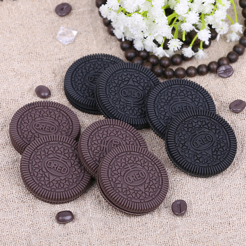 Food Snacks Wholesale - Artificial Chocolate Sandwich Pastry Biscuit Model,