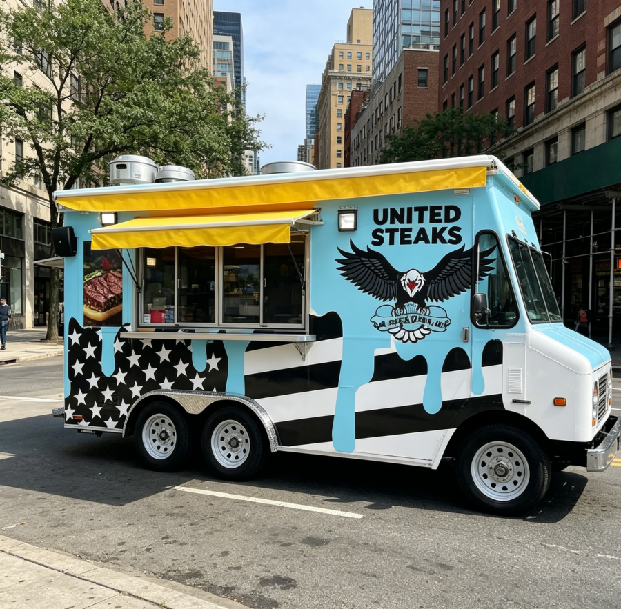 Food In Snacks - Custom Fashionable Mobile Catering Kiosk Multifunctional