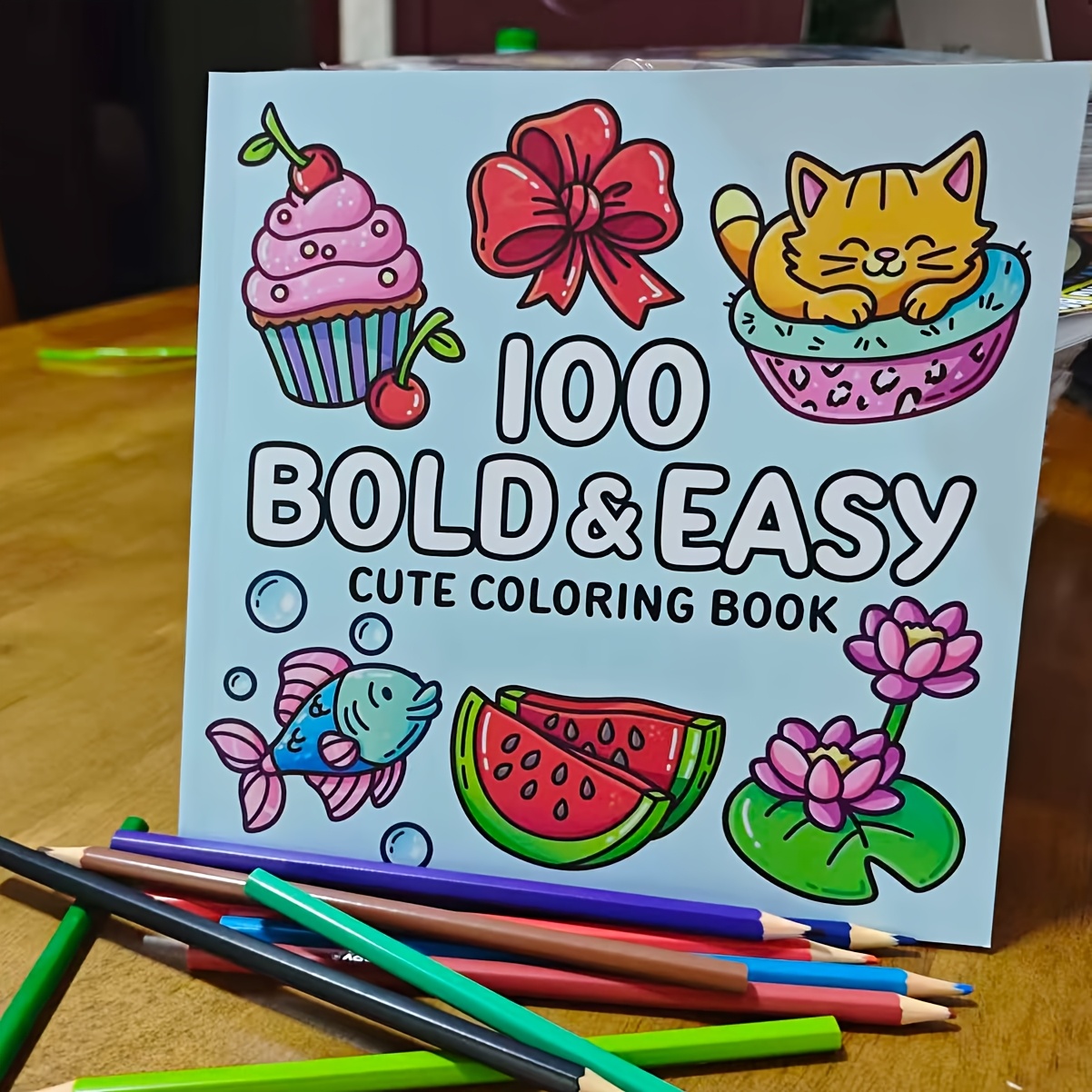 Food Y Snacks Coloring Book - 100 Bold Coloring Book: Simple, Easy,