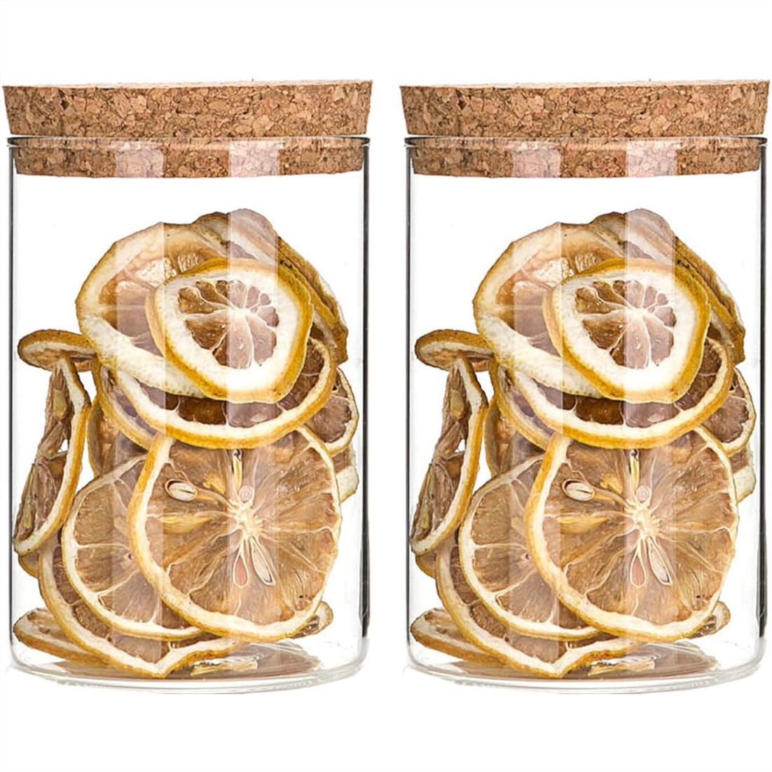 Food Snacks Images - Airtight Glass Storage Jars with Cork