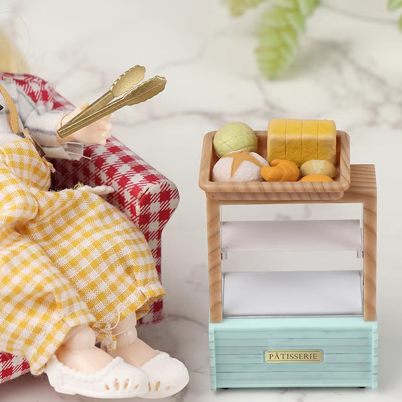 Dollhouse Miniature Bread Cabi - Food In Snacks reseña y precio