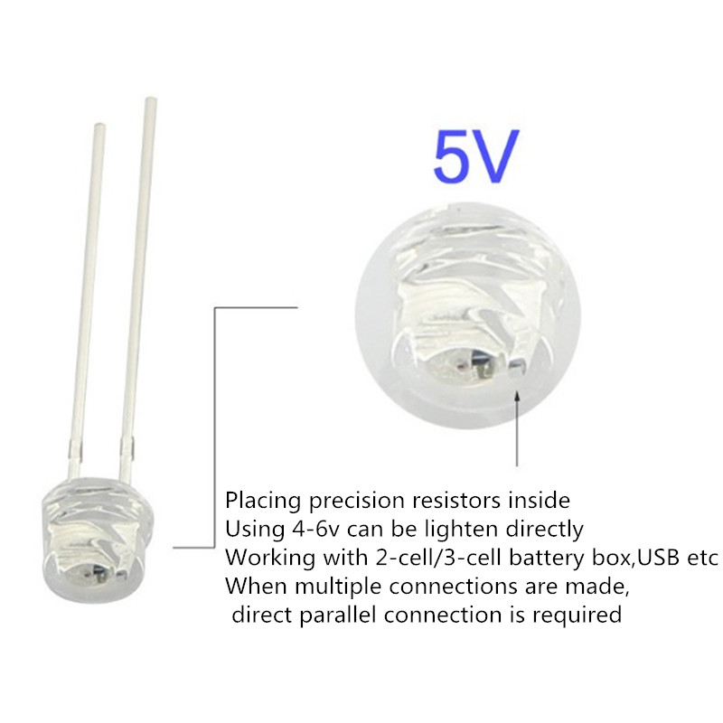 5V 12v LED 5mm 3mm bead SMD f5 - Yellow Food Snacks reseña y precio