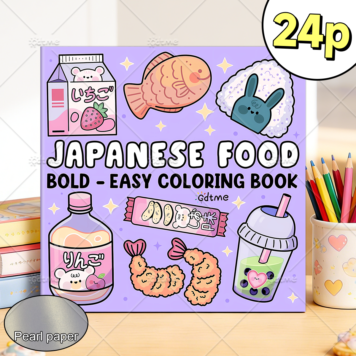 JAPANESE FOOD Bold-easy Patter - Food Y Snacks Coloring Book reseña y precio