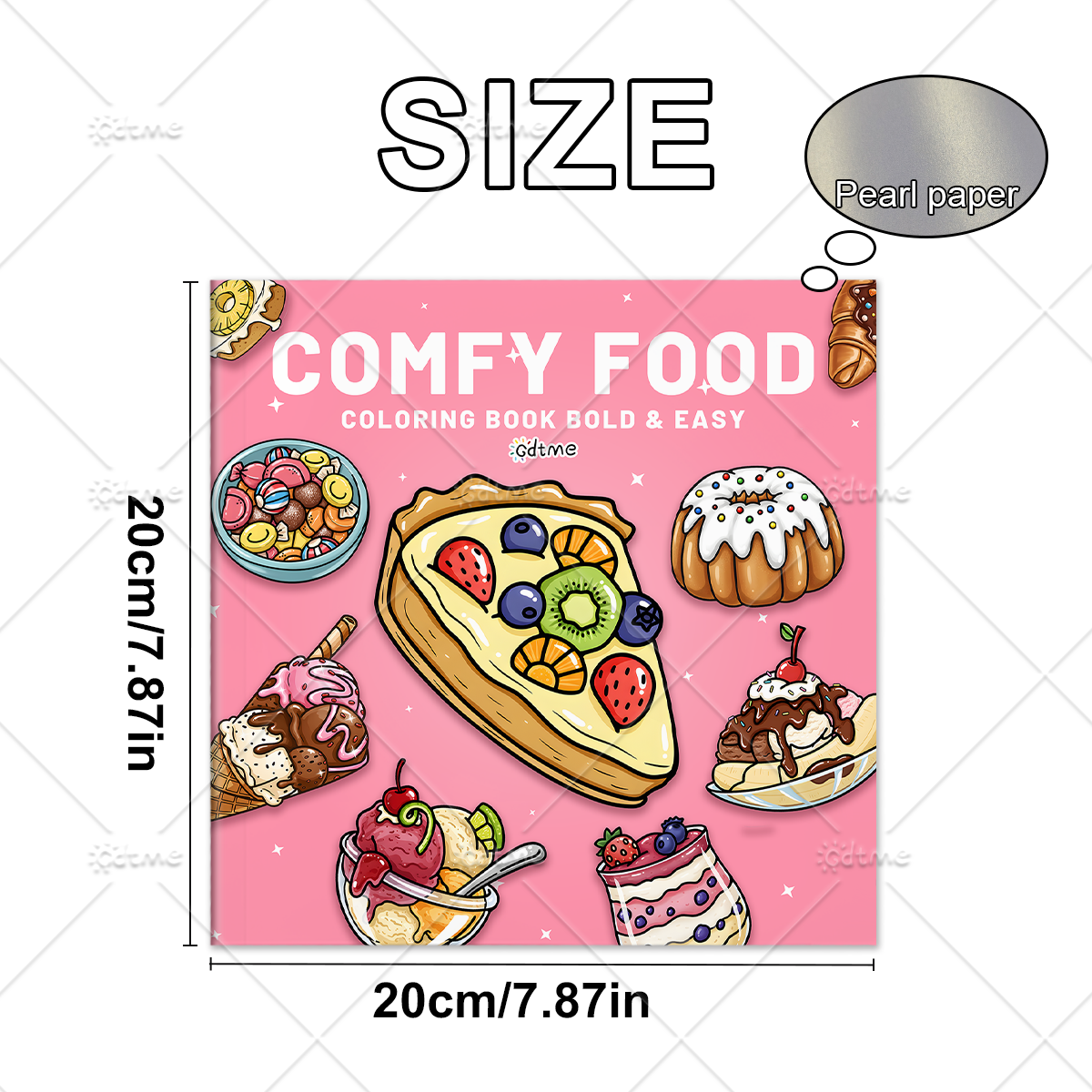 DELICIOUS FOOD Coloring Book f - Food Y Snacks Coloring Book reseña y precio