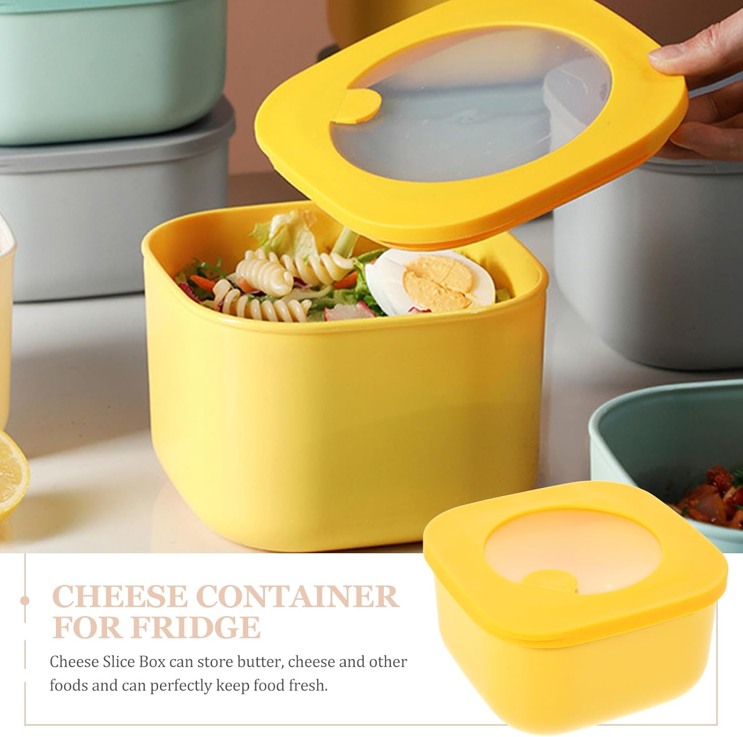 4.7 * 2.5'' Sliced Cheese Cont - Yellow Food Snacks reseña y precio
