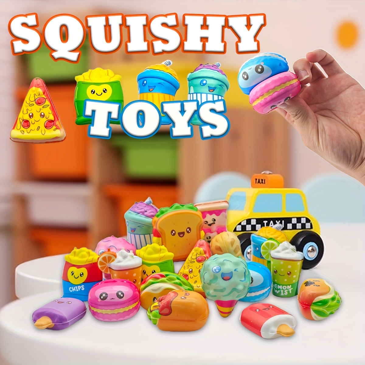 12Pcs Mini Food Squishy Slow R - Food Snacks Wholesale reseña y precio