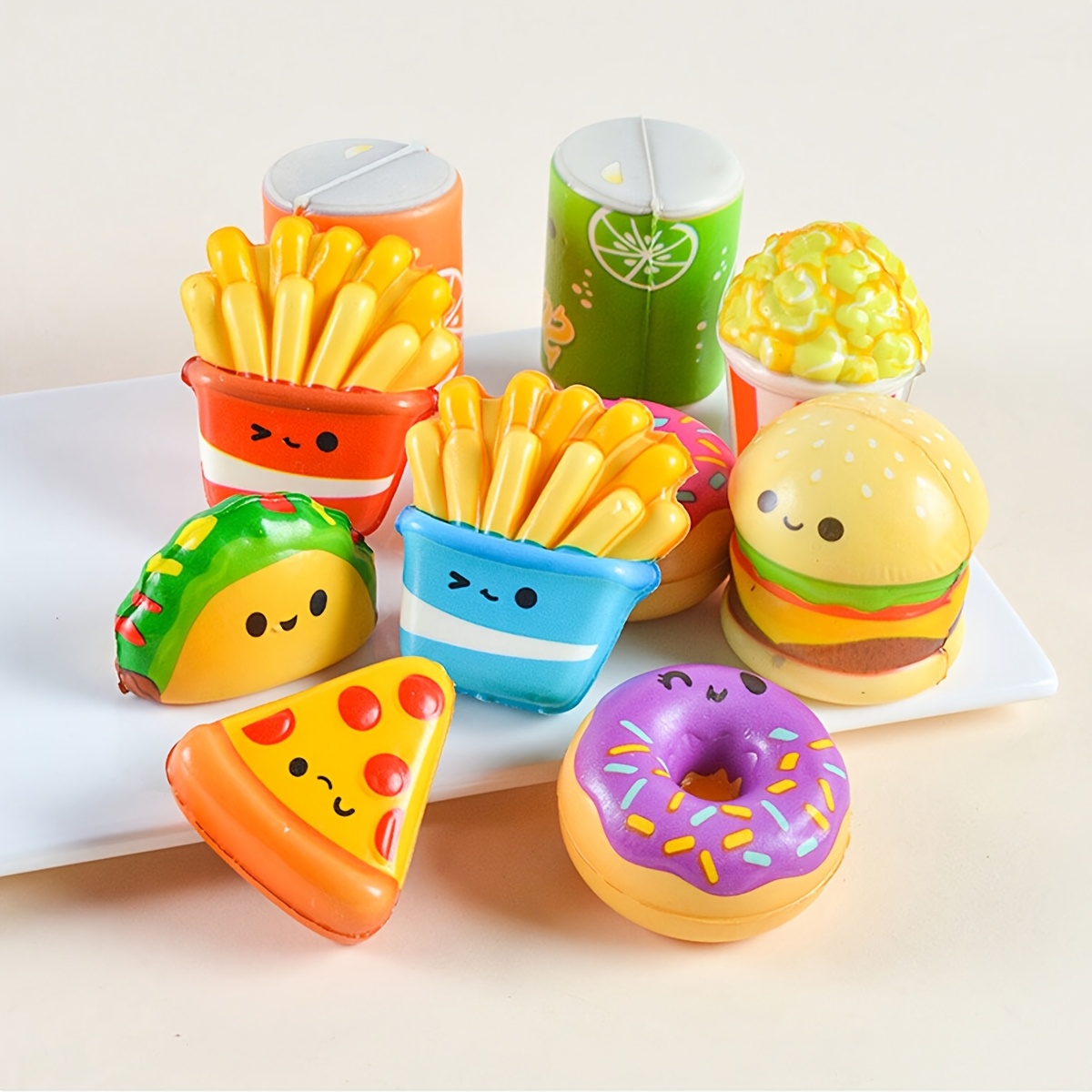 12Pcs Mini Food Squishy Slow R - Food Snacks Wholesale reseña y precio