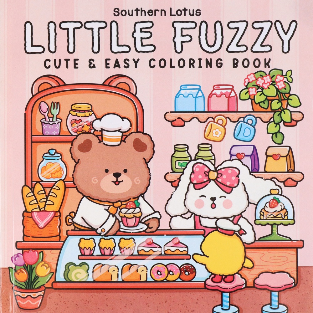 Cute Bear Bakery Theme Colorin - Food Y Snacks Coloring Book reseña y precio