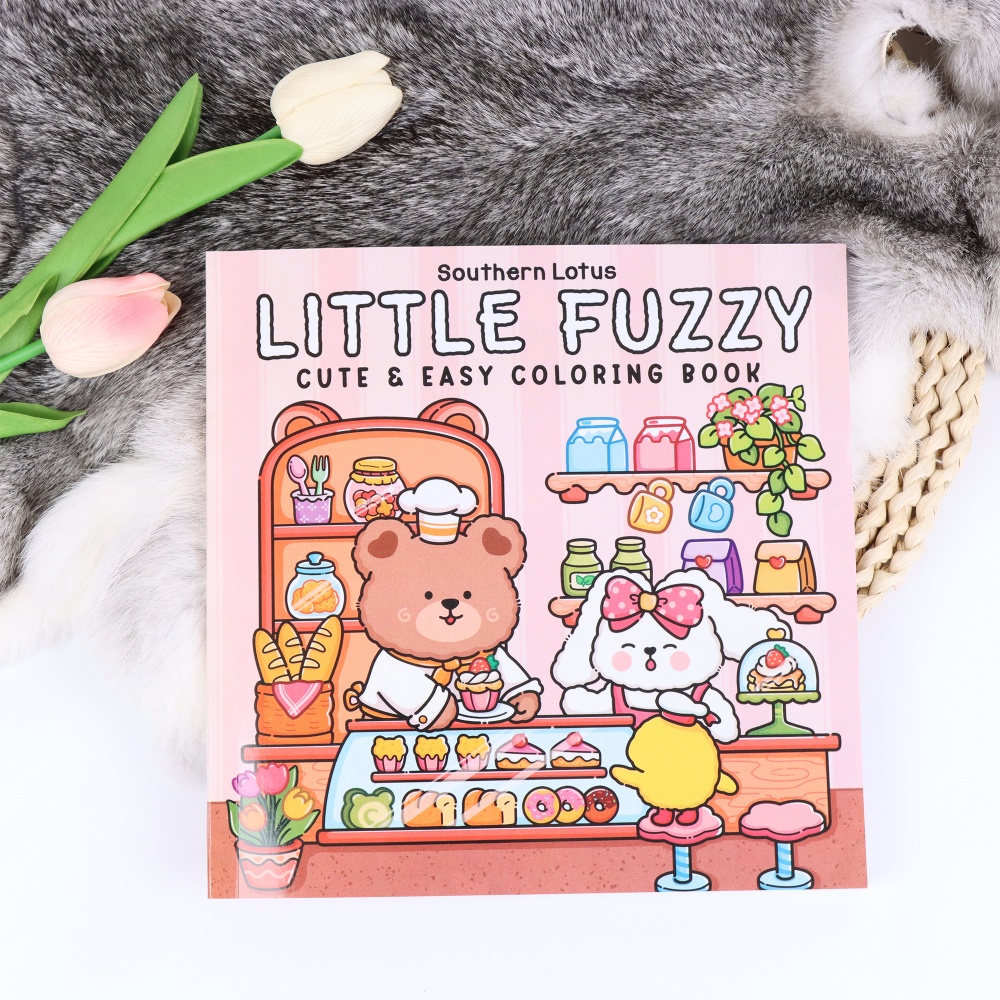 Cute Bear Bakery Theme Colorin - Food Y Snacks Coloring Book reseña y precio