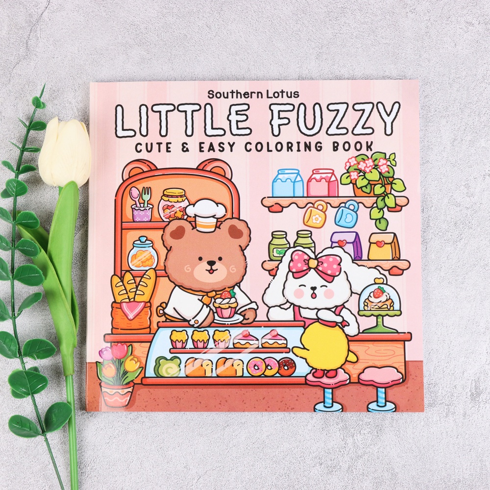 Cute Bear Bakery Theme Colorin - Food Y Snacks Coloring Book reseña y precio