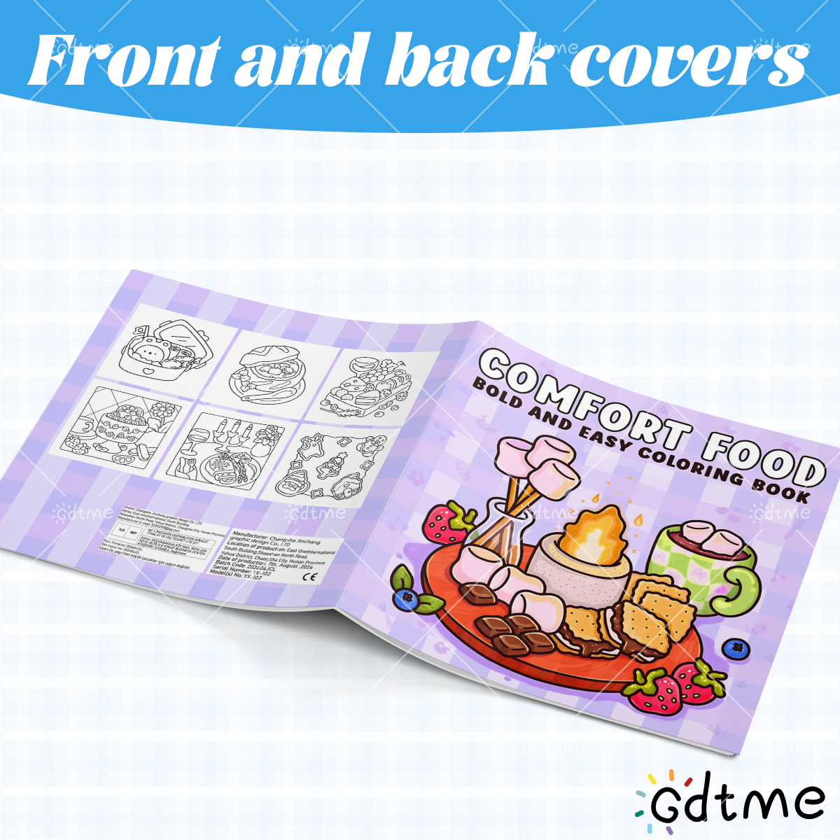 COMFORT FOOD BOLD AND EASY 24  - Food Y Snacks Coloring Book reseña y precio