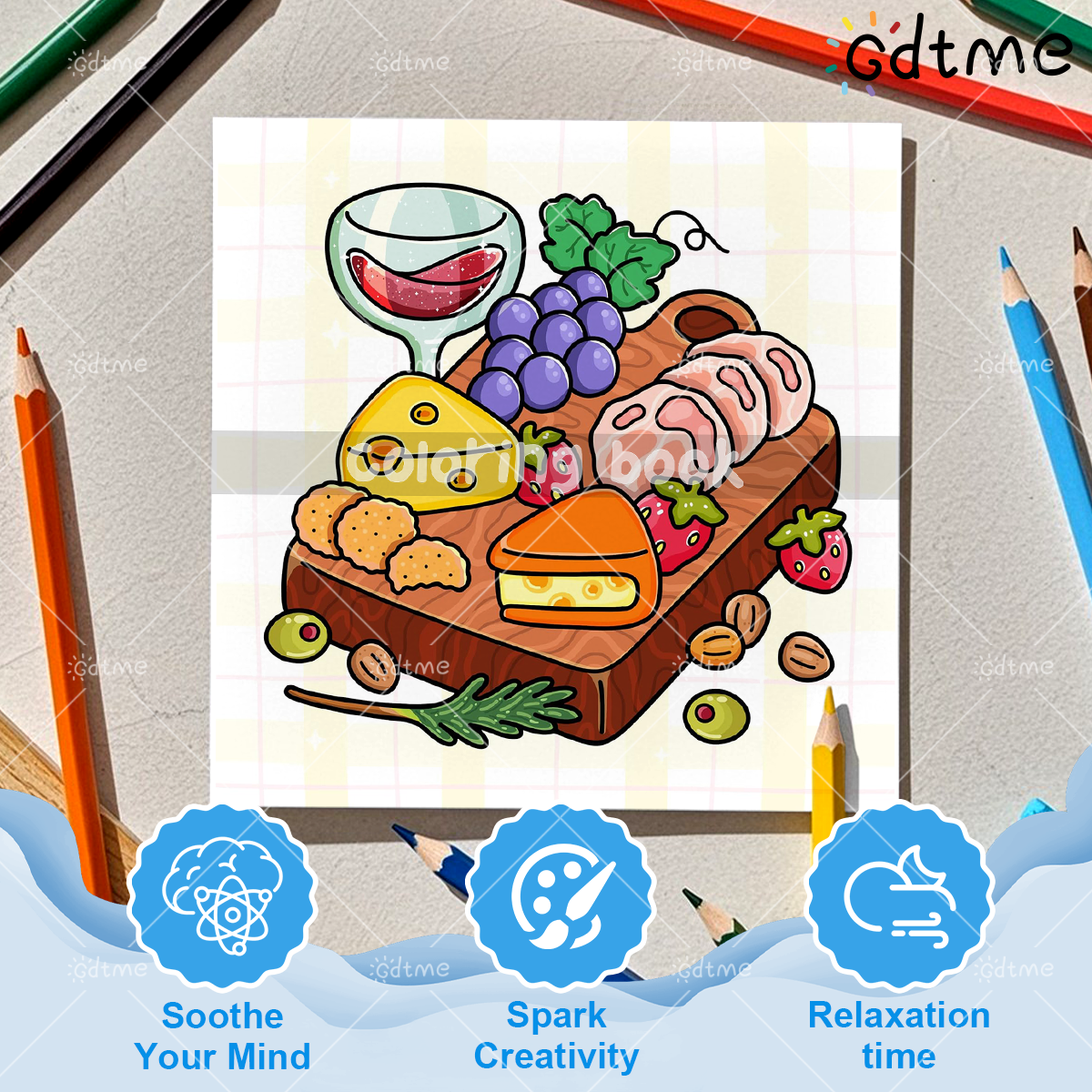 COMFORT FOOD BOLD AND EASY 24  - Food Y Snacks Coloring Book reseña y precio