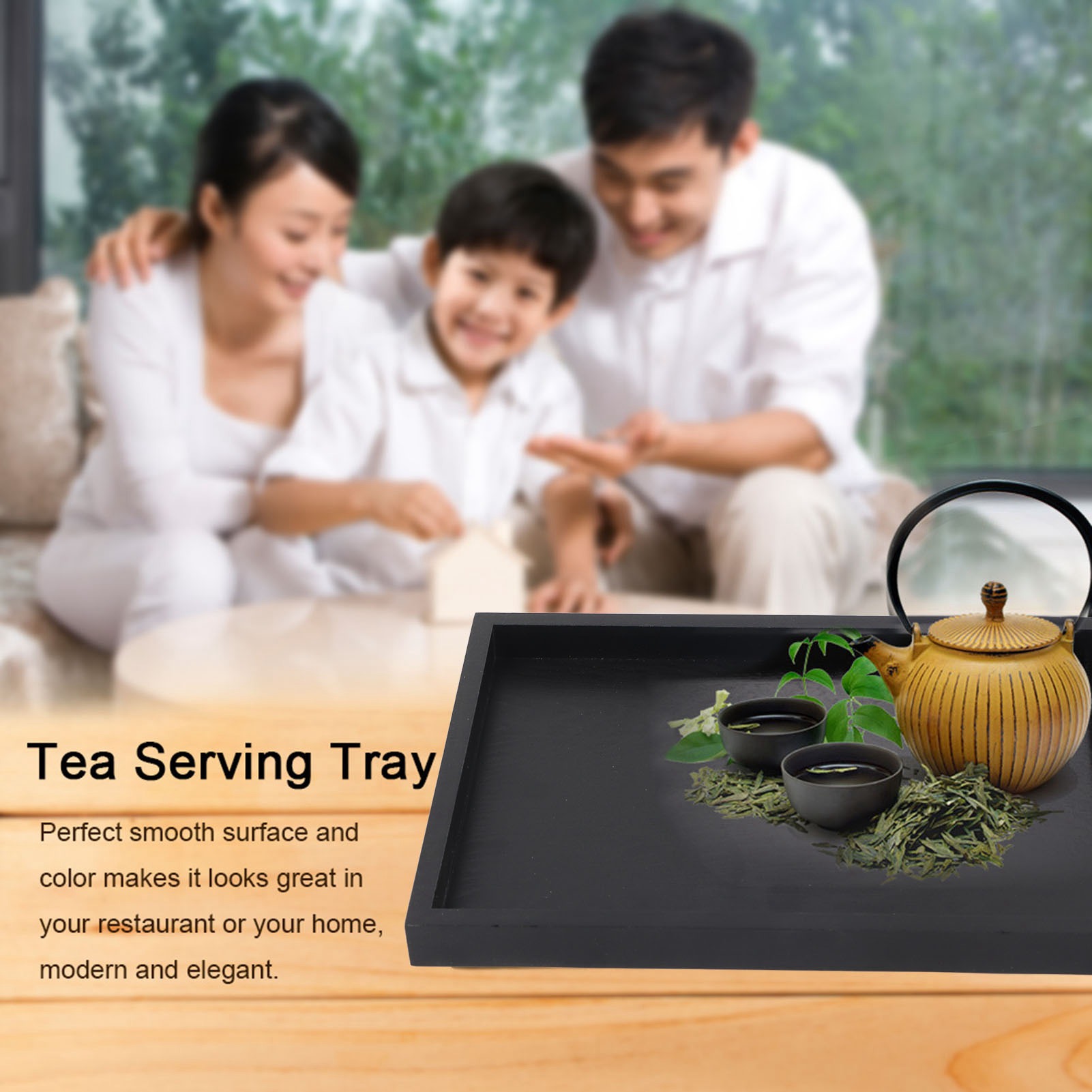 Rectangle Shape Wood Tea Coffe - Food Snacks Wholesale reseña y precio