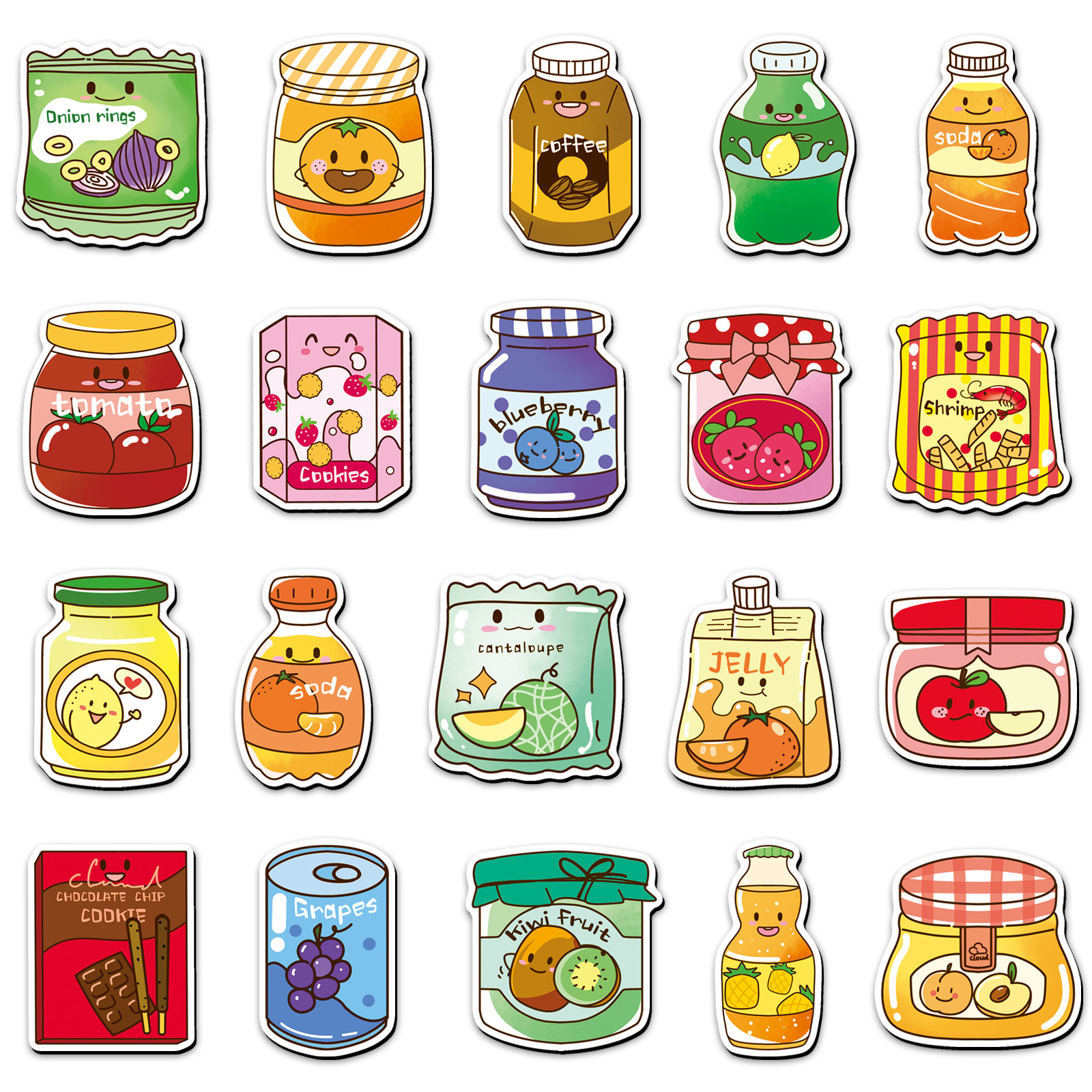 20Pcs/Set Cute Snack Drink Fri - Soft Food Snacks Kids reseña y precio