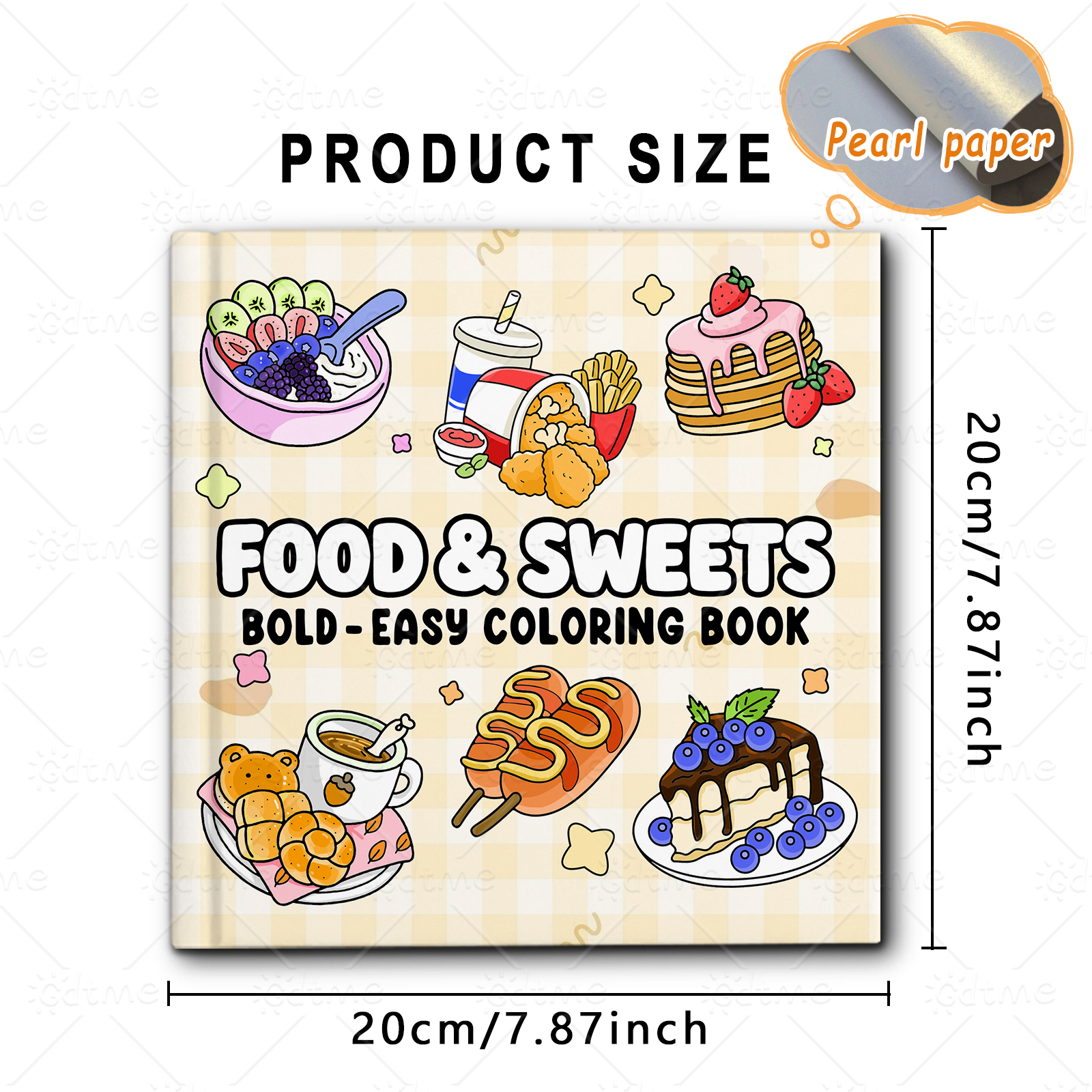 FOOD SWEETS Bold-easy Patterns - Food Y Snacks Coloring Book reseña y precio