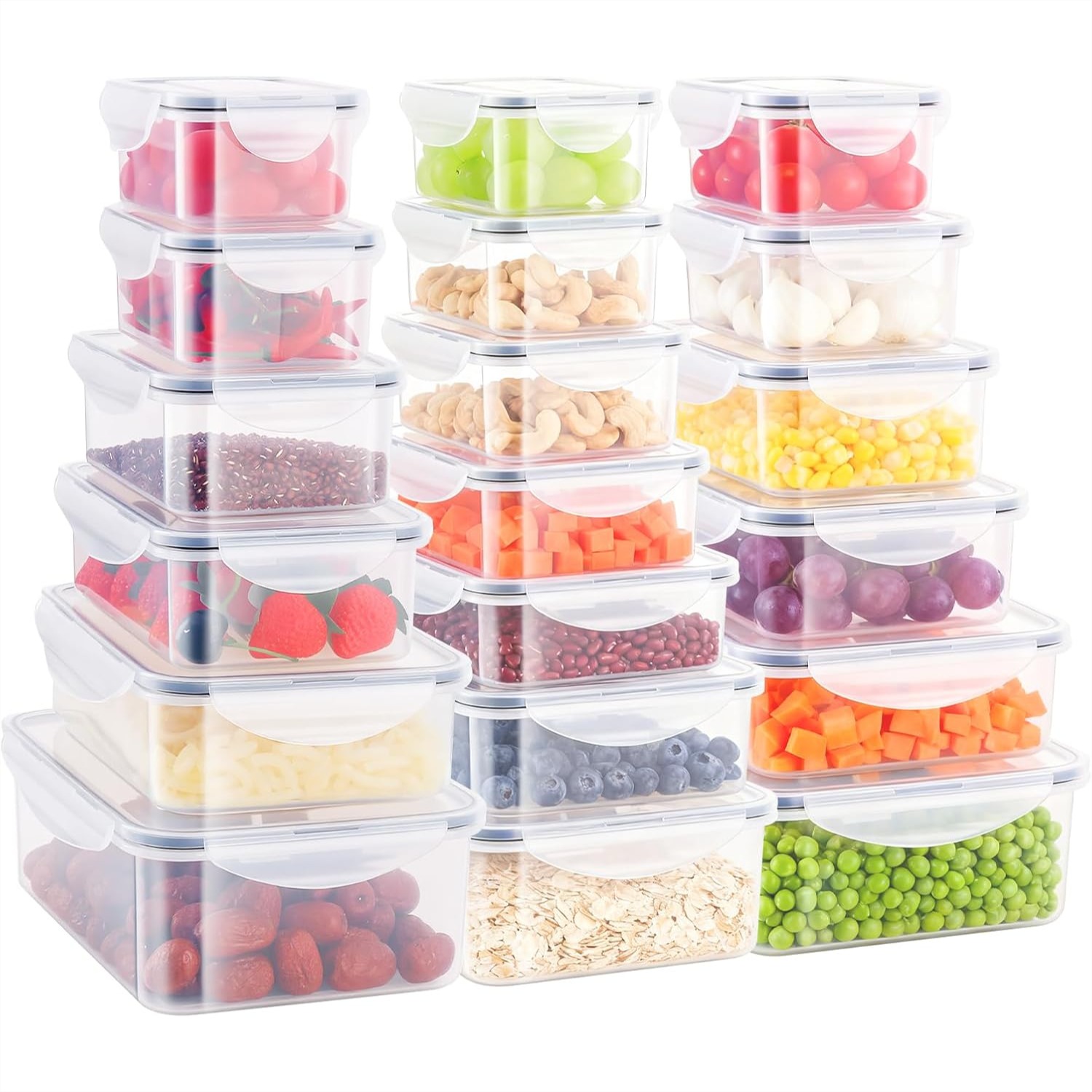 36 Piece Airtight Food Storage - Food Snacks Images reseña y precio