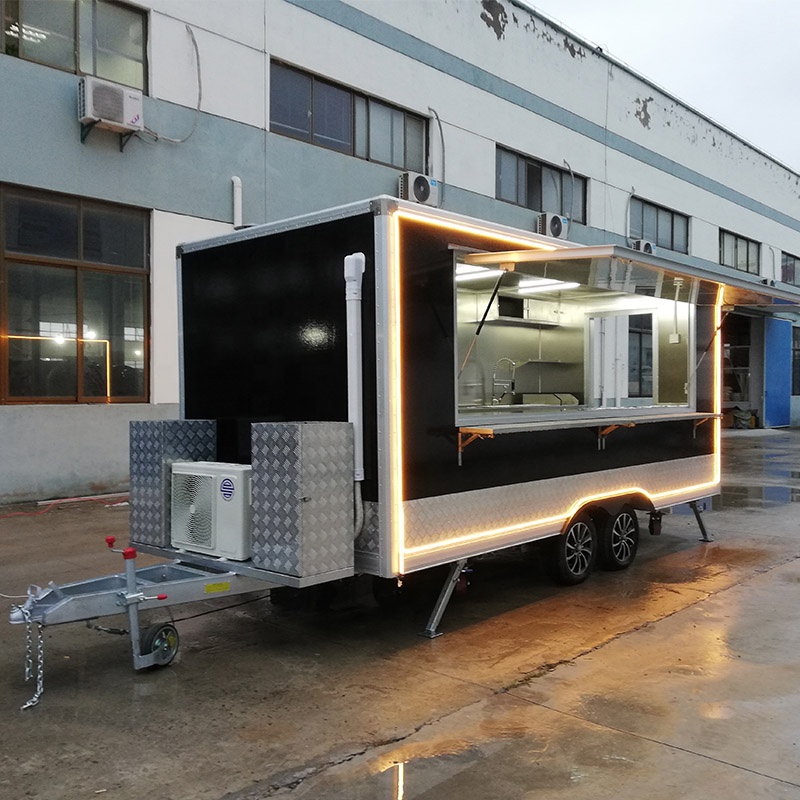 Square Type Food Trailer Custo - Food Energy Snacks reseña y precio