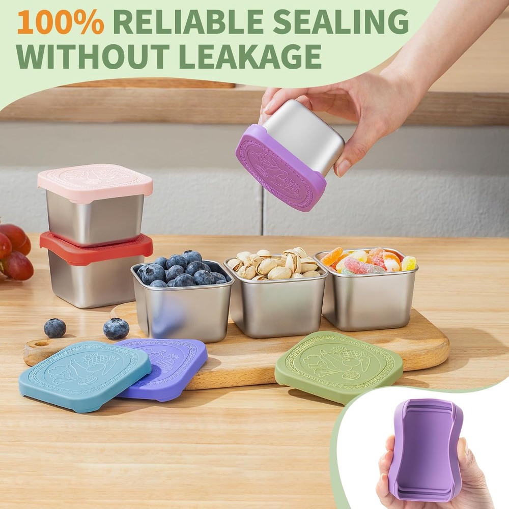 6 Oz Stainless Steel Snack Con - Food Snacks Images reseña y precio