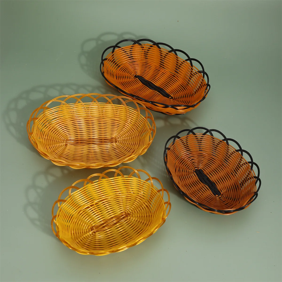 New Imitation Rattan Fruit Bas - Food Snacks Indian reseña y precio