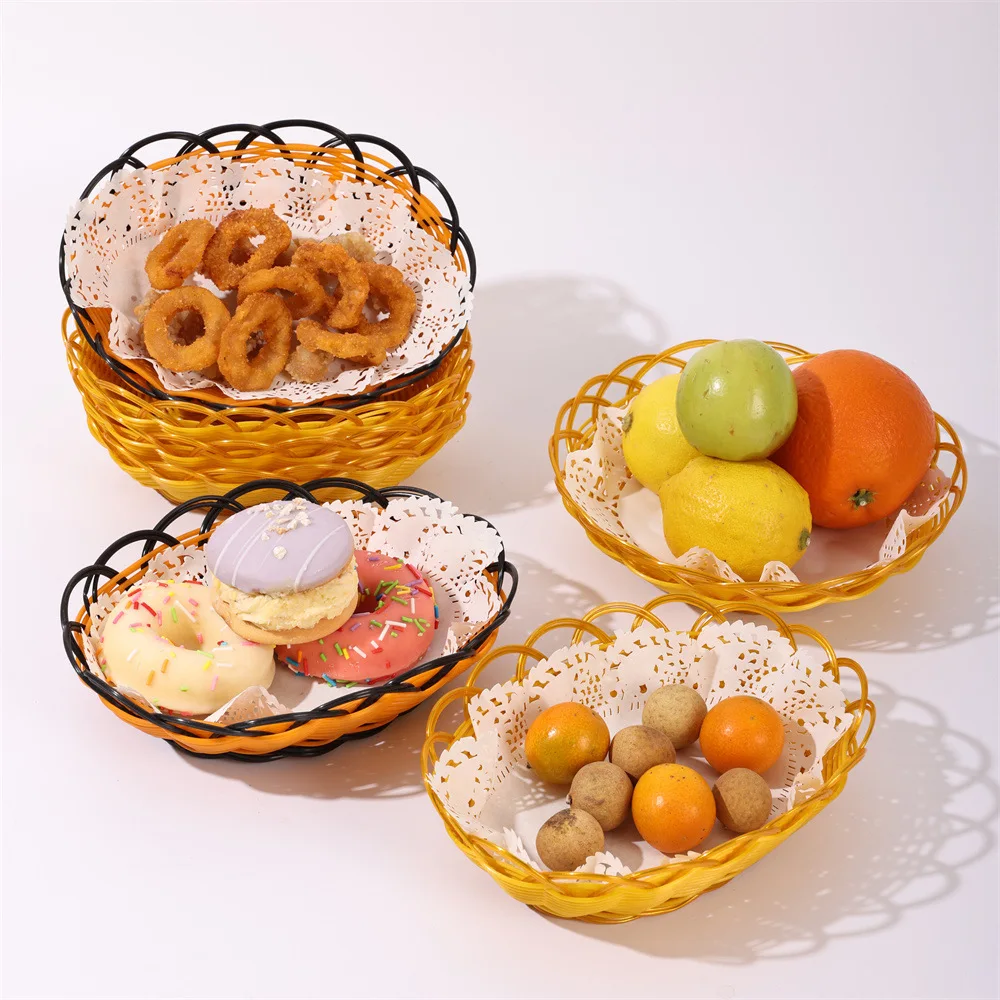 New Imitation Rattan Fruit Bas - Food Snacks Indian reseña y precio