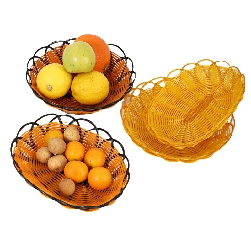New Imitation Rattan Fruit Bas - Food Snacks Indian reseña y precio