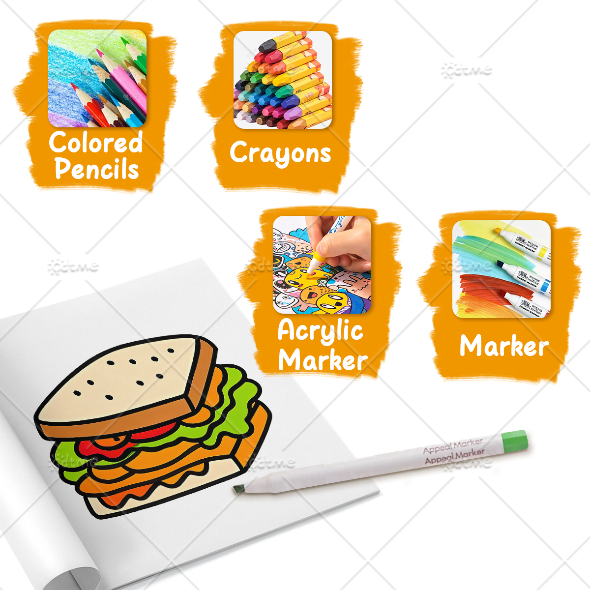 Food Drinks & Sweets Bold & Ea - Food Y Snacks Coloring Book reseña y precio