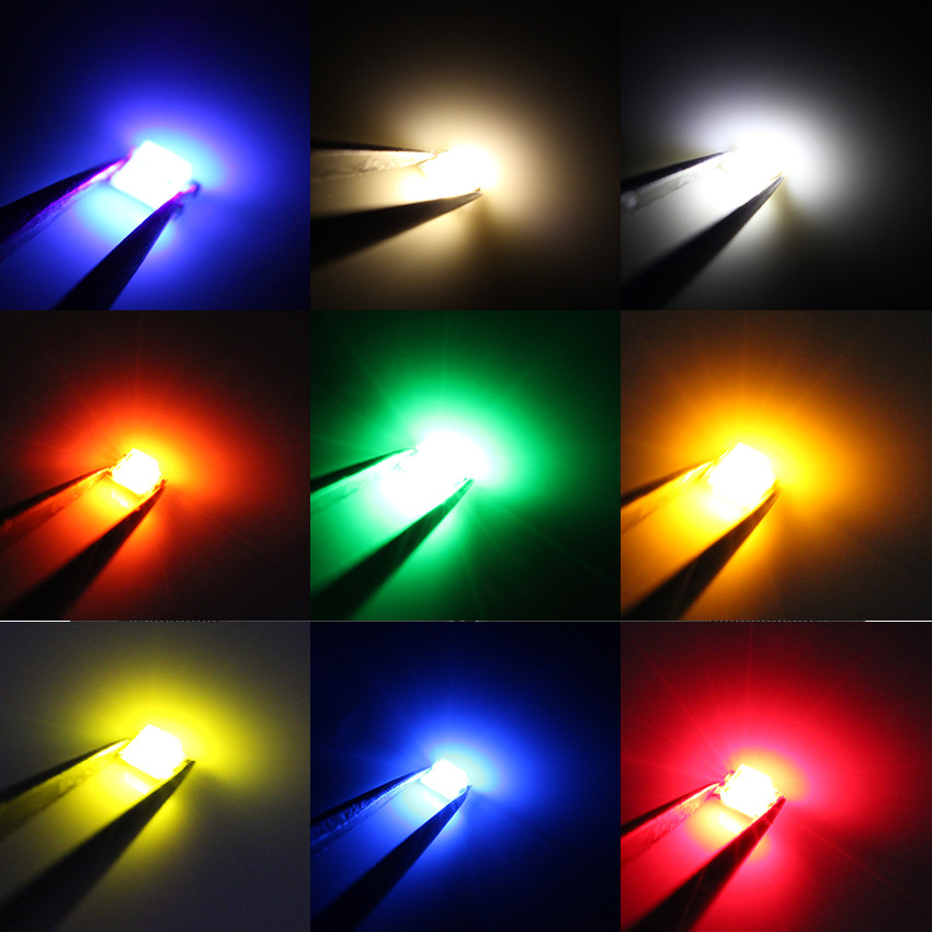 100pcs 0805 (2012) SMD LED Emi - Yellow Food Snacks reseña y precio