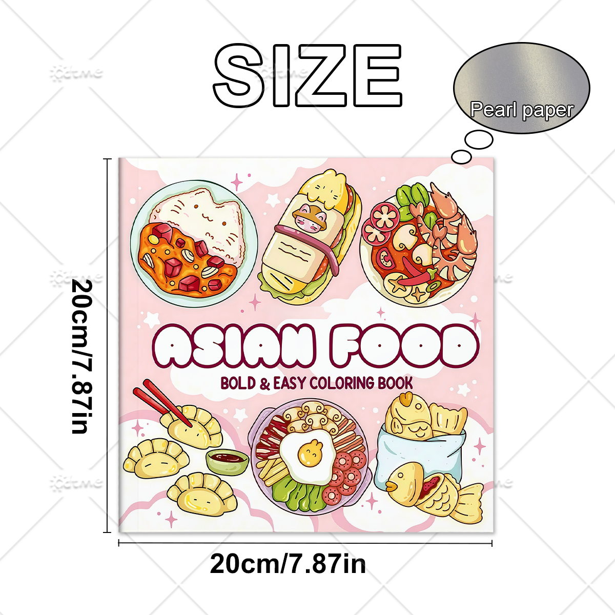 ASIAN Food Bold-easy Patterns  - Food Y Snacks Coloring Book reseña y precio