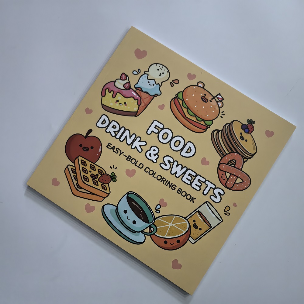 Food Drink & Sweets Easy-bold  - Food Y Snacks Coloring Book reseña y precio