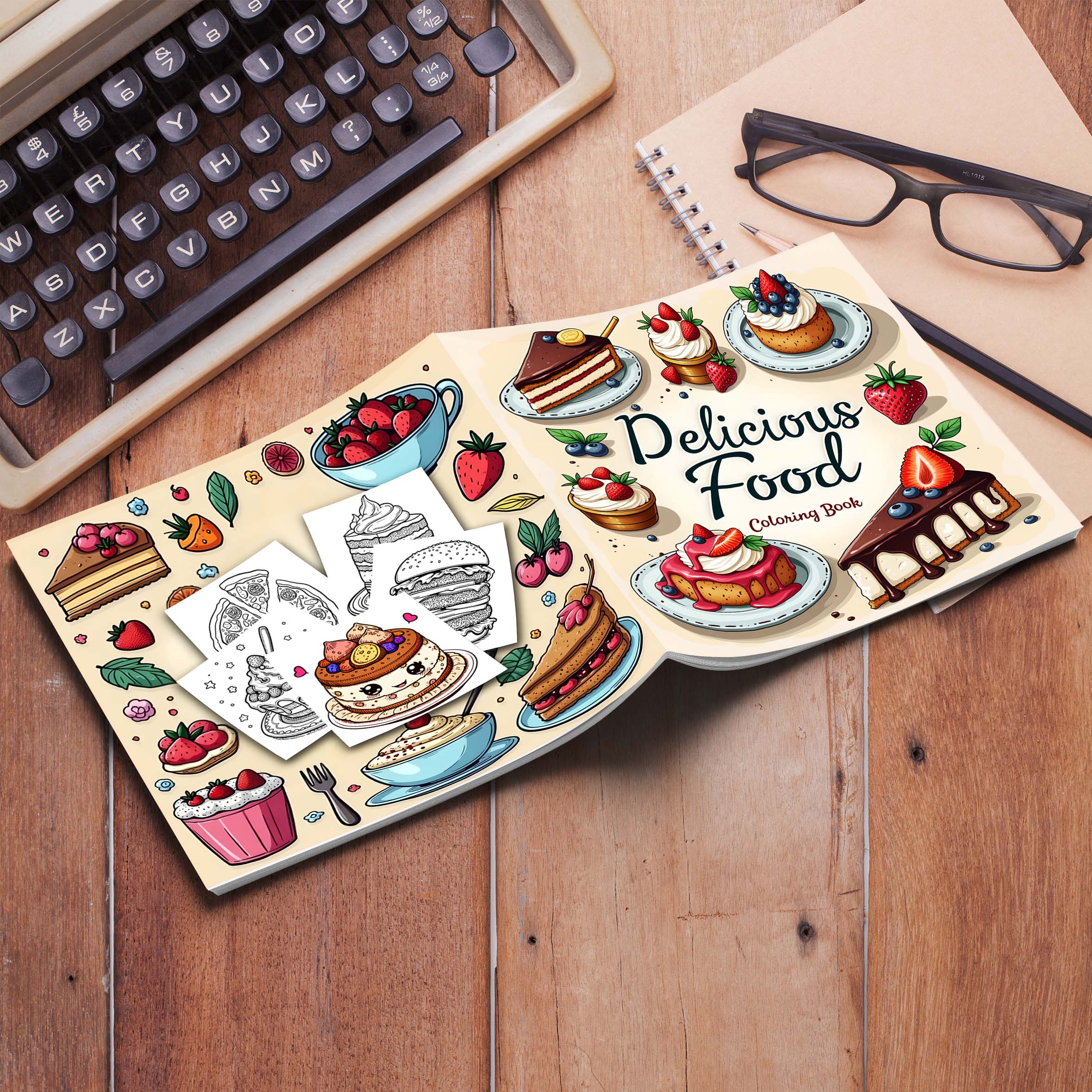 1pc Food Style Art Coloring Bo - Food Y Snacks Coloring Book reseña y precio