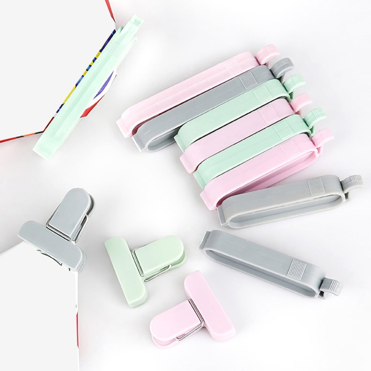 12pcs Mixed Color Plastic Seal - Food Snacks Wholesale reseña y precio