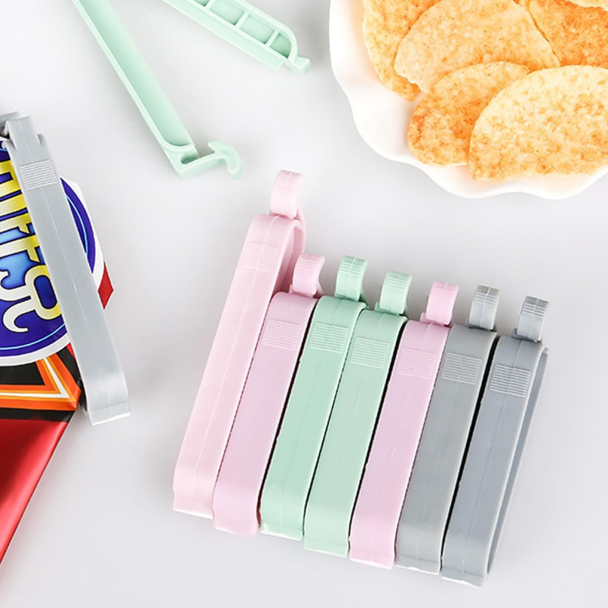 12pcs Mixed Color Plastic Seal - Food Snacks Wholesale reseña y precio