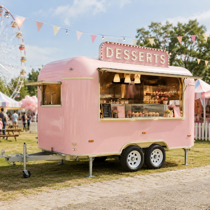 Food Truck Trailer Street Cate - Food In Snacks reseña y precio