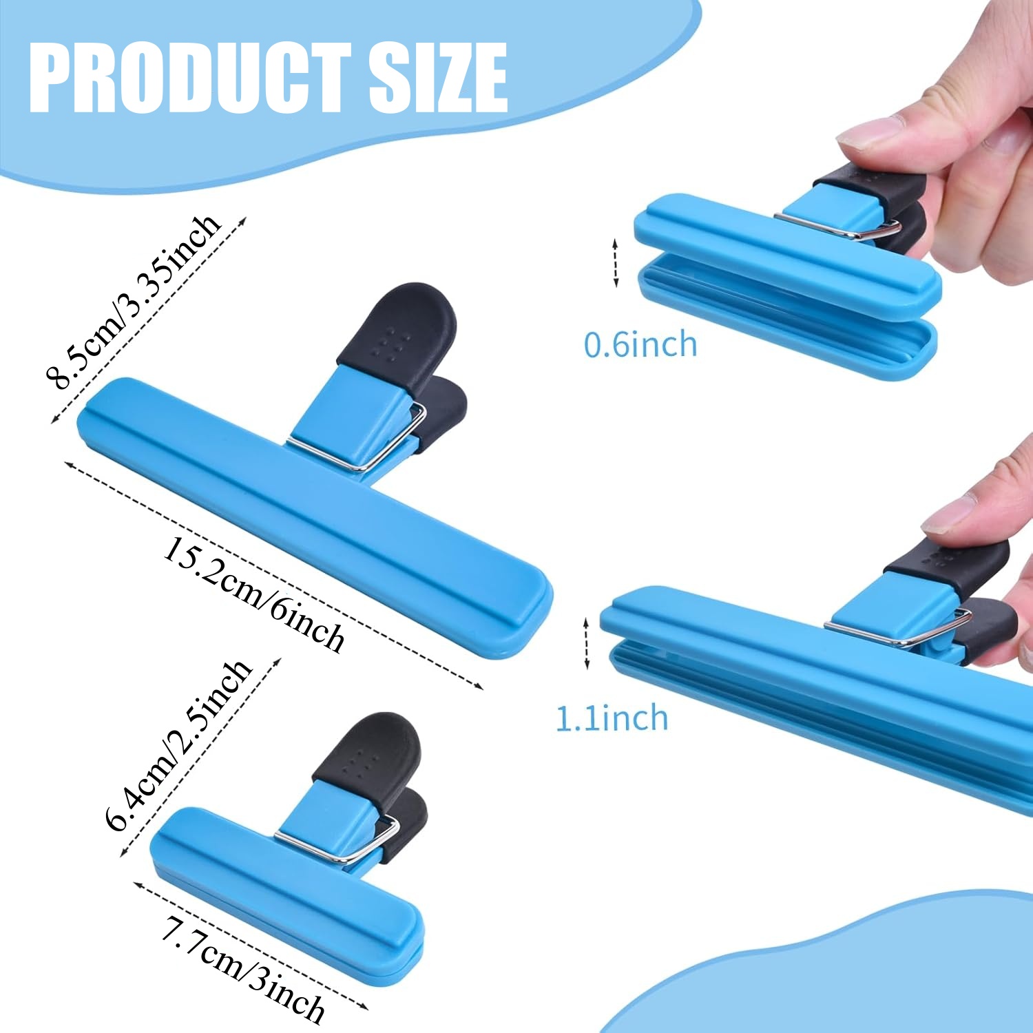 3-12PCS Multi Purpose Sealing  - Food Snacks Wholesale reseña y precio