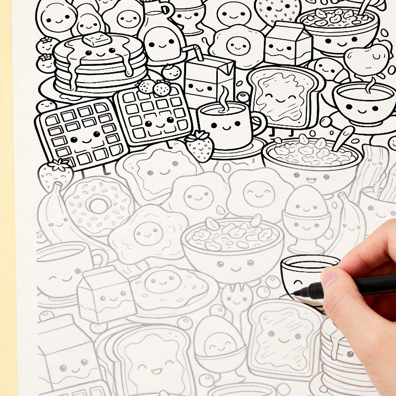 An Adult Decompression and Med - Food Y Snacks Coloring Book reseña y precio