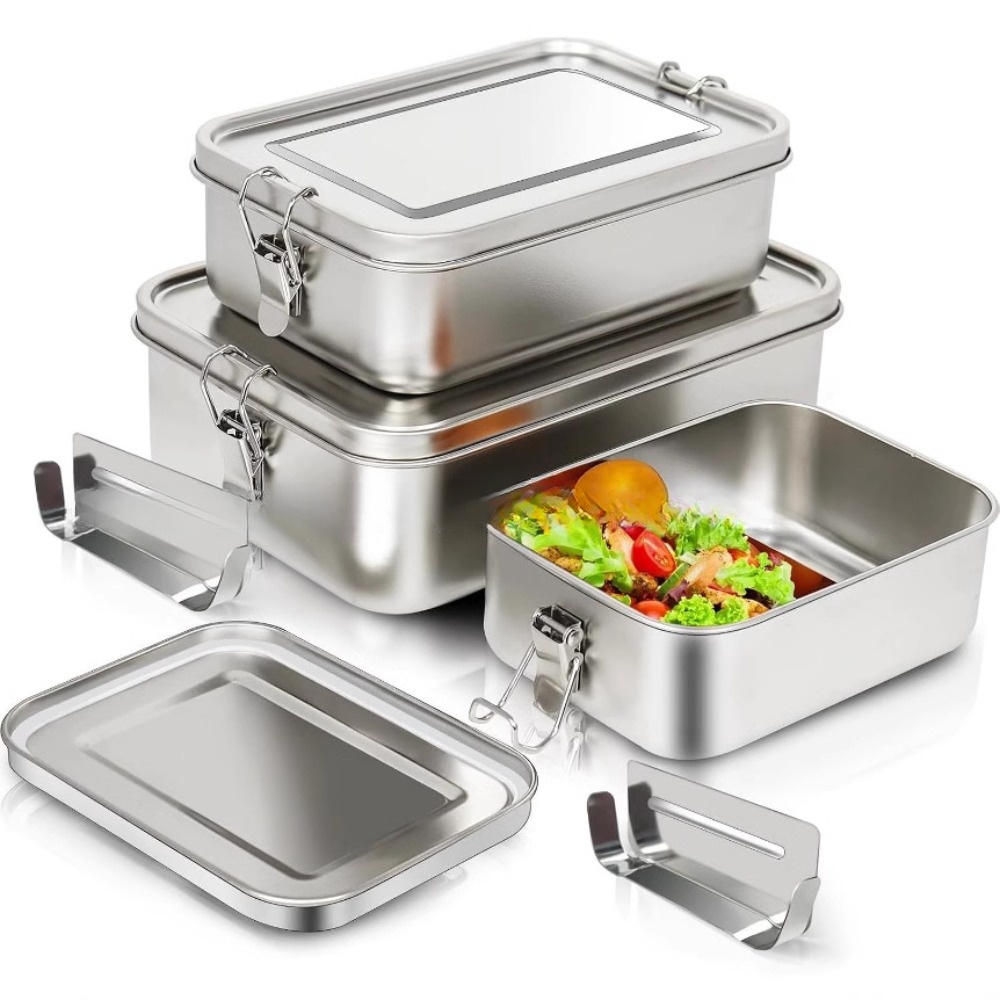 Stainless Steel Bento Box Meta - Food Snacks Wholesale reseña y precio
